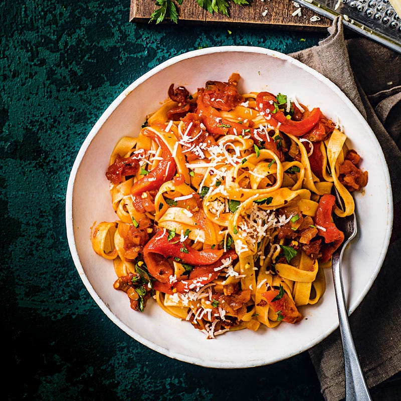 Photo of Tomato & pepper tagliatelle by WW