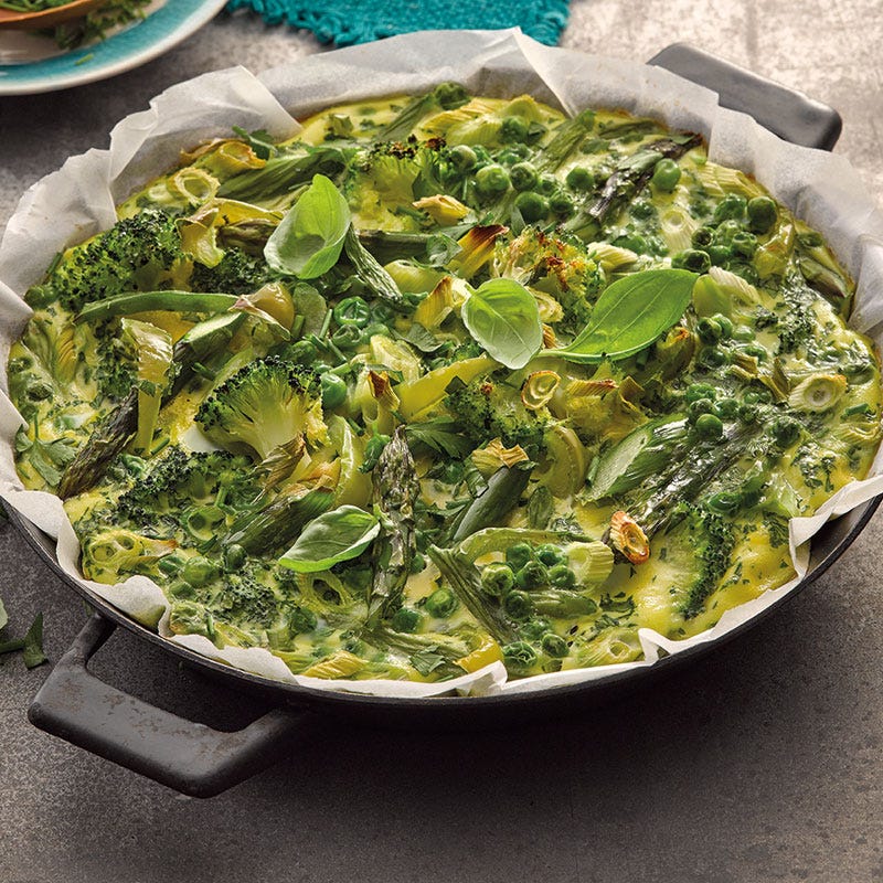Grüne Ofenfrittata