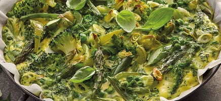 Grüne Ofenfrittata