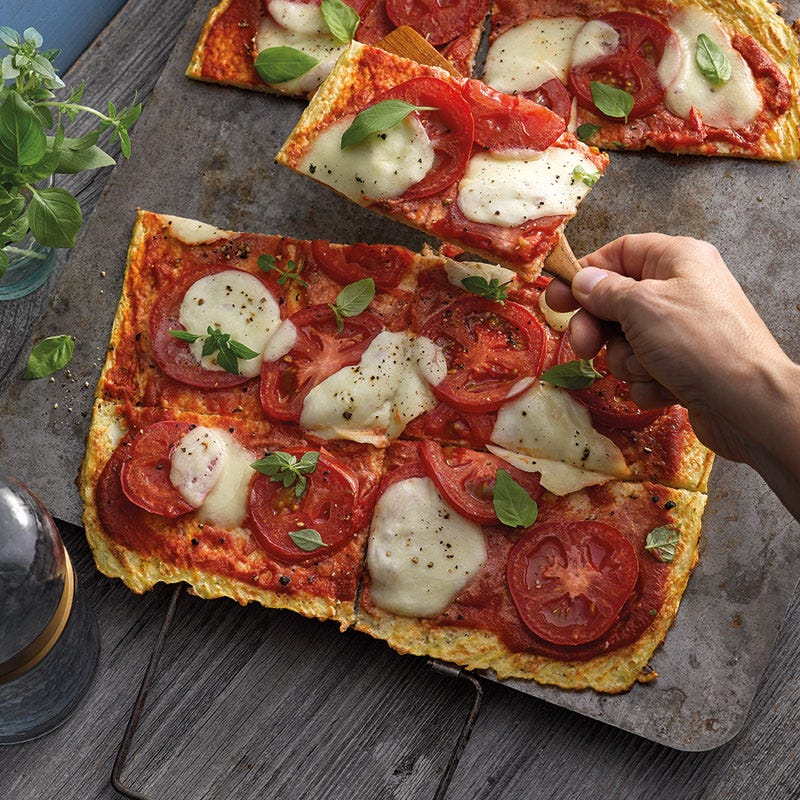 Blumenkohlpizza Margherita