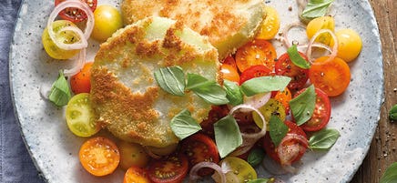 Escalope de chou-rave à la tomate
