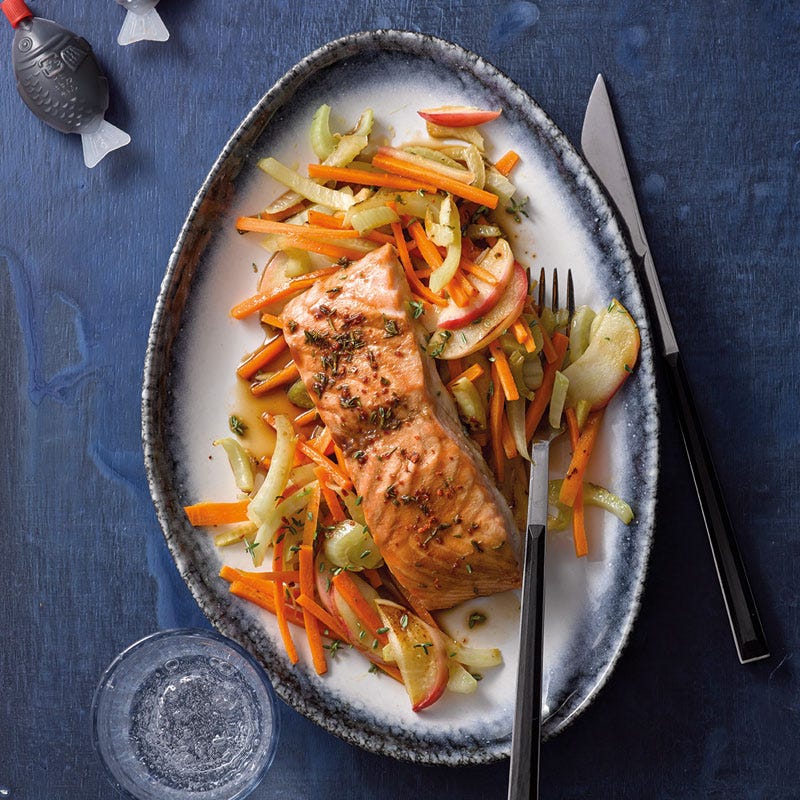 Ofenlachs mit Fenchelgemüse