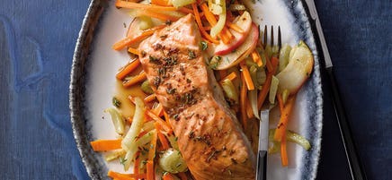 Ofenlachs mit Fenchelgemüse