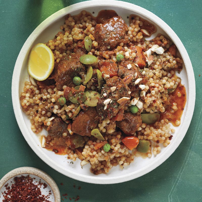 Lamb tagine with lemon and olives