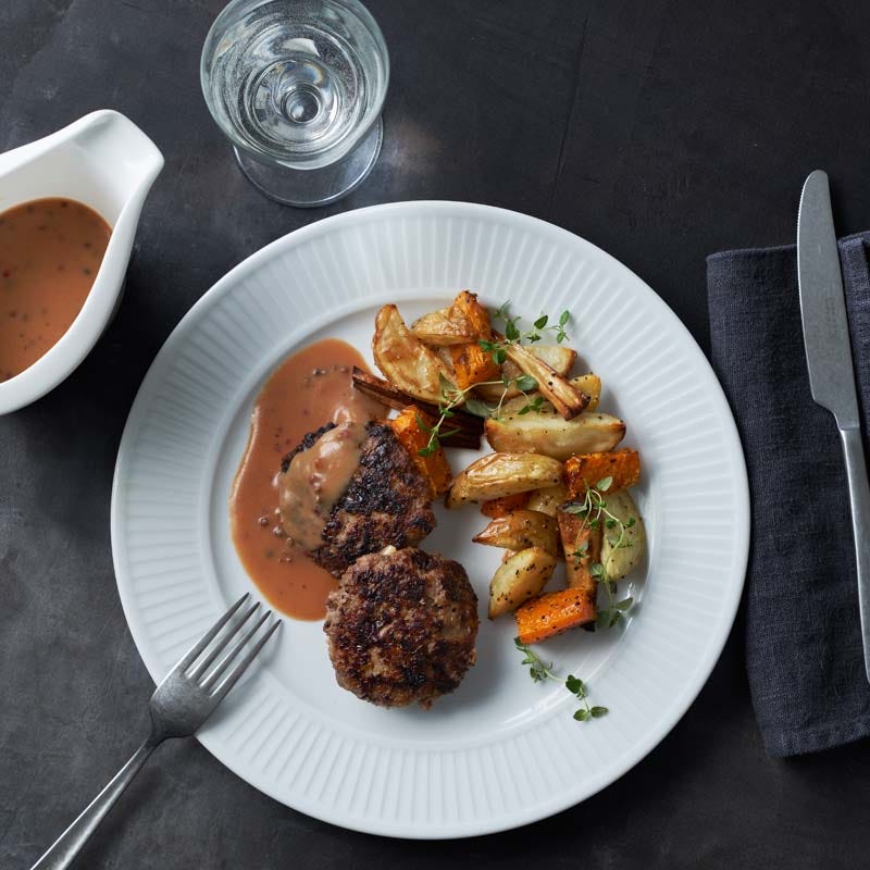 ViktVäktarna - Rosépepparbiffar med ugnsrostad potatis