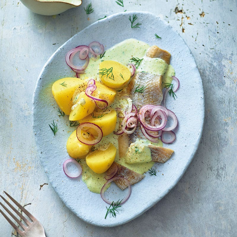 Hering mit Kräutersauce
