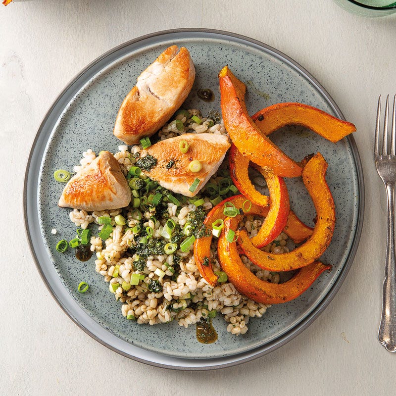 Minziger Perlgraupensalat