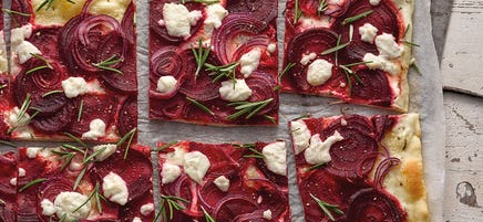Flammkuchen mit Roter Bete