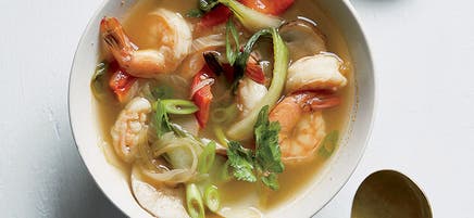 Shrimp & Vegetable Soup with Lemongrass & Lime