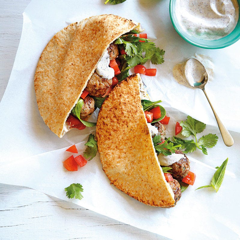Fleischbällchen-Pita