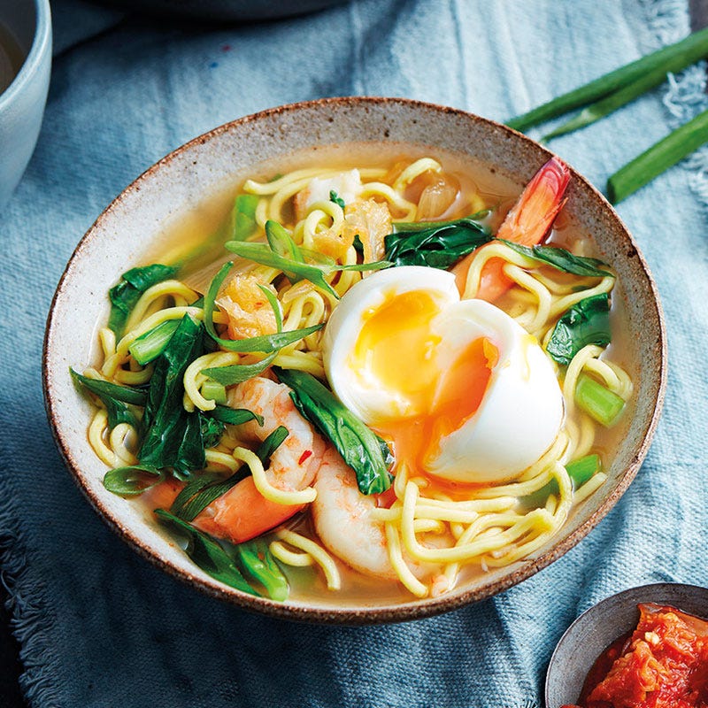Garnelen-Kimchi-Suppe