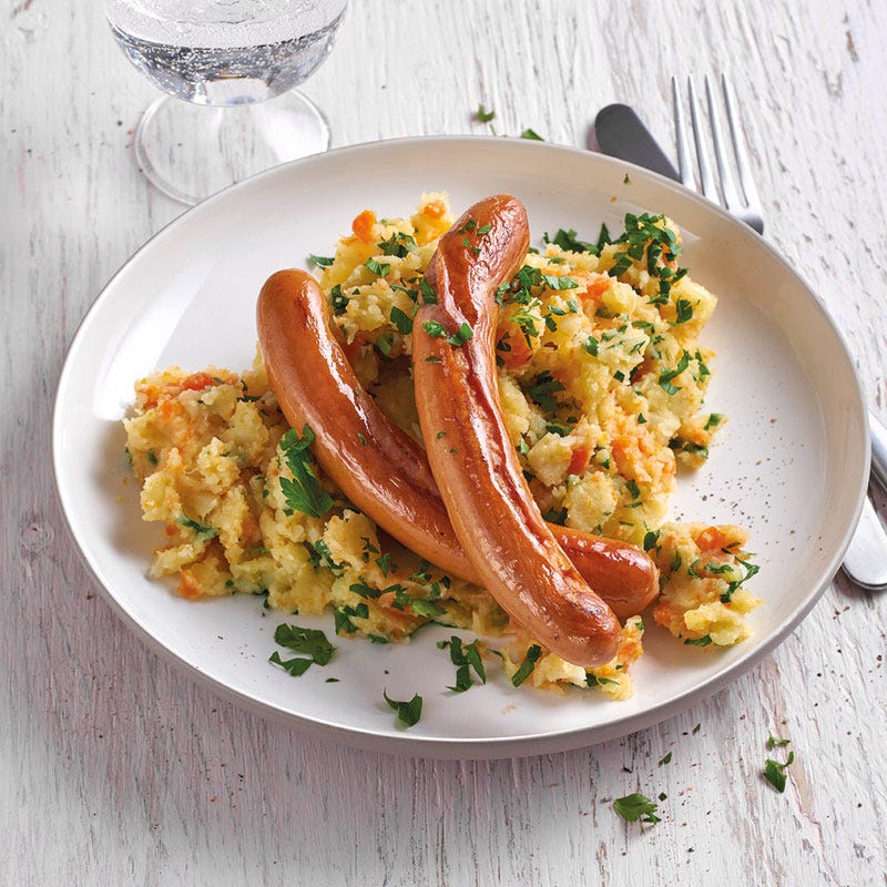 Lisa's Gemüsestampf mit Würstchen