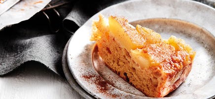 Gestürzter Apfel-Zimt-Kuchen