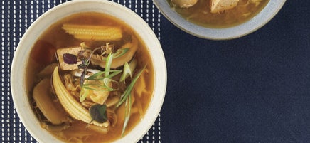 Hot & Sour Soup with Shiitakes & Tofu