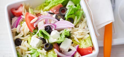 Salade de pâtes au tzatzíki