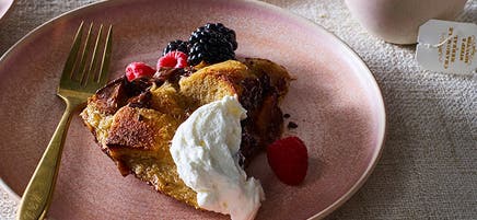 Chocolate-Banana Bread Pudding