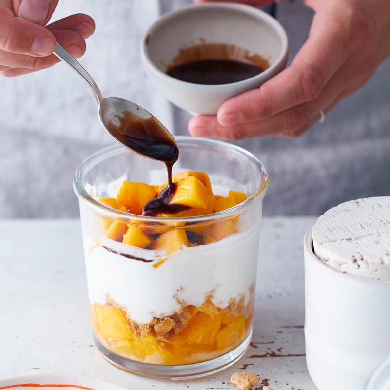 Schnelles Mango-Tiramisu