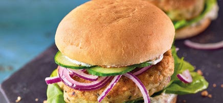 Fischburger mit Remoulade