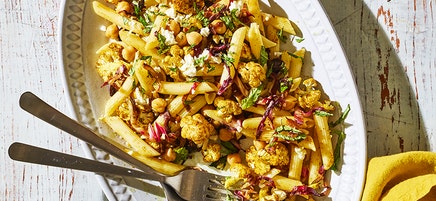 Penne with Moroccan-Spiced Cauliflower