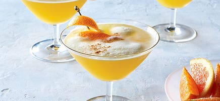 Orange bourbon sour