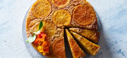 Orange upside-down cake