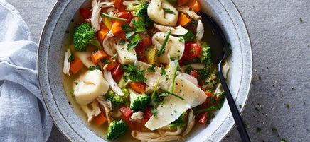 Chicken, Broccoli & Tortellini Soup