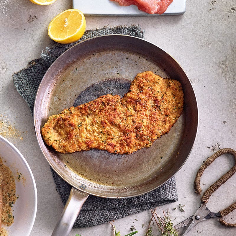 Schnitzel mit Kräuterpanade