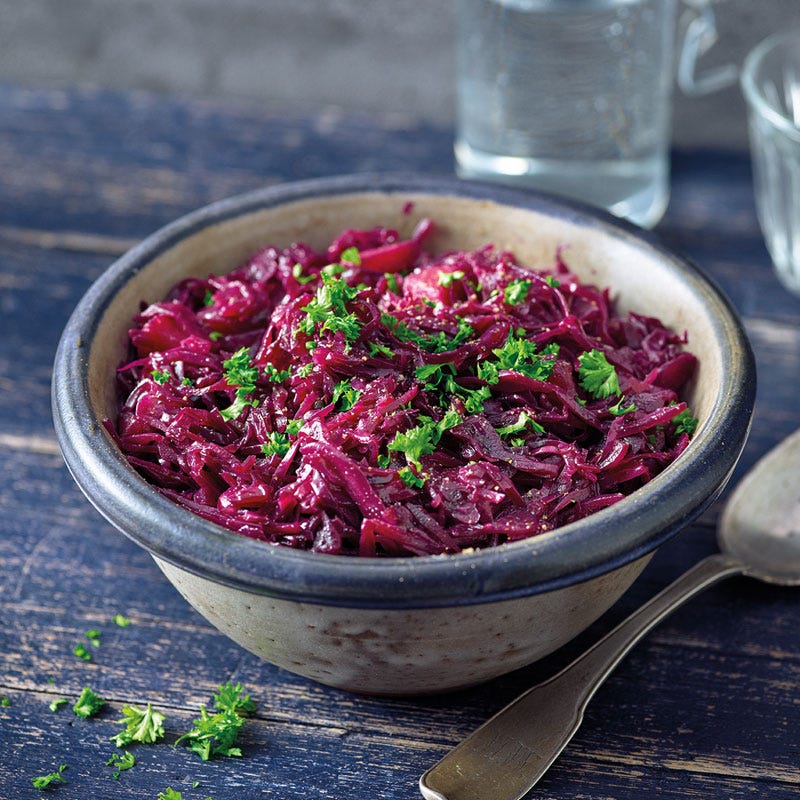 Apfelrotkohl