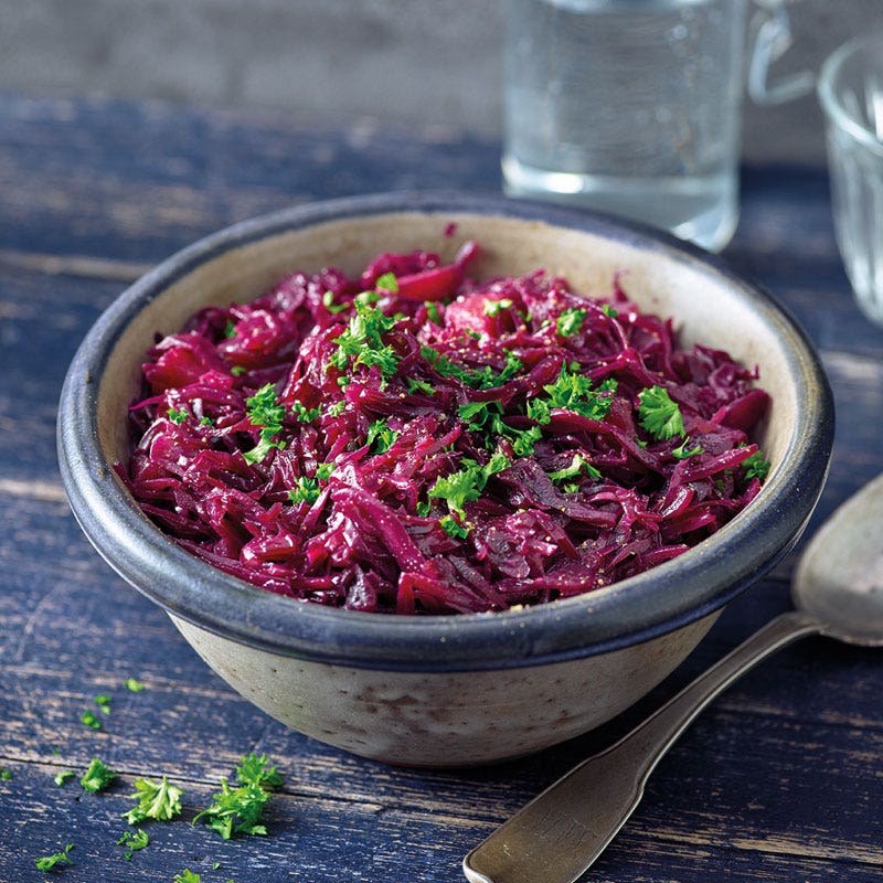 Apfelrotkohl