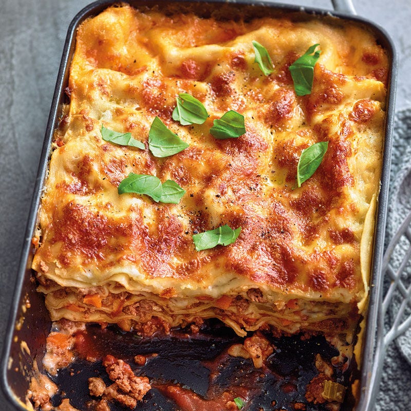 Lasagne Bolognese mit Gemüse