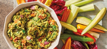 Grilled guacamole with poblano and lime