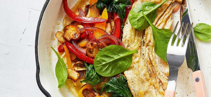 Veggie lovers' omelette