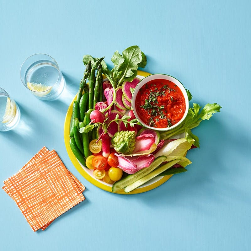 Smokey spiced red capsicum dip
