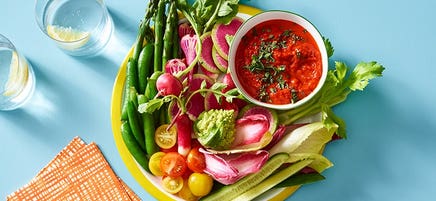 Smokey spiced red capsicum dip