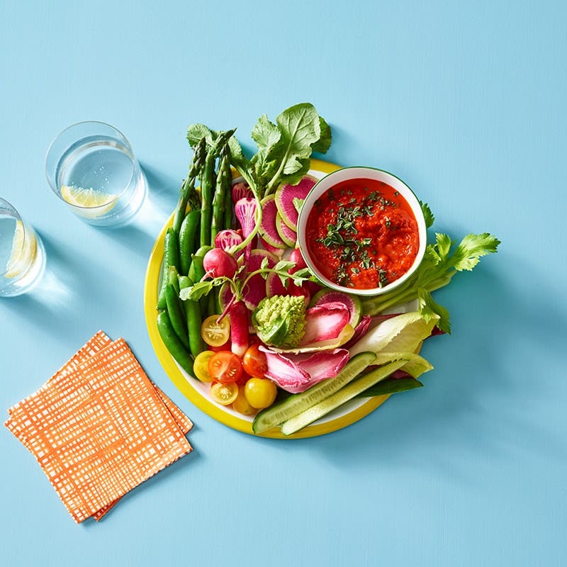 Smokey spiced red capsicum dip