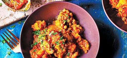 Moroccan style veggie shepherd’s pie