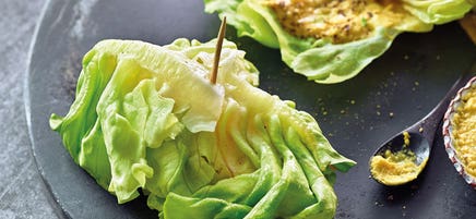Wraps de salade aux légumes