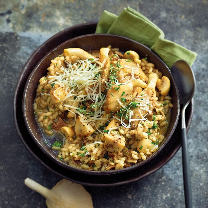 Würziges Risotto mit Pilzen