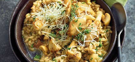 Würziges Risotto mit Pilzen