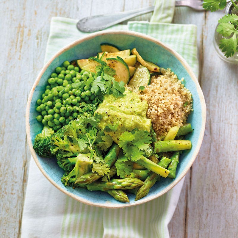 Grüne Power-Bowl