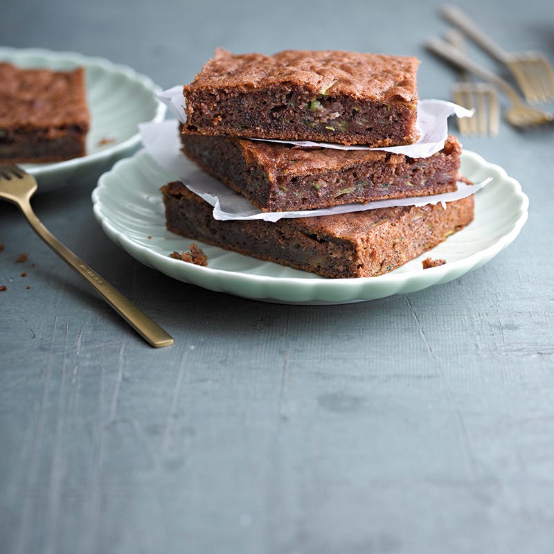 Foto van Courgette-cacaoschnitt door WW
