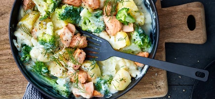 Kartoffel-Lachs-Pfanne
