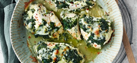 Spinat-Mozzarella-Hähnchen