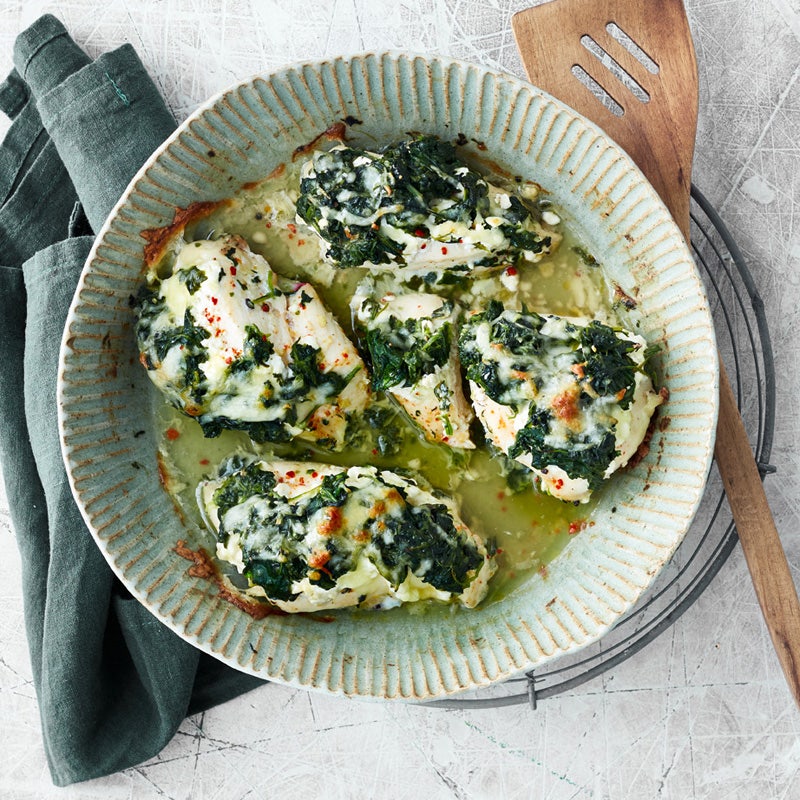 Spinat-Mozzarella-Hähnchen