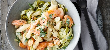 Tagliatelle mit Schwarzwurzelgemüse