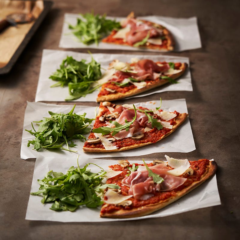 ViktVäktarna - Pizza med lufttorkad skinka och champinjoner