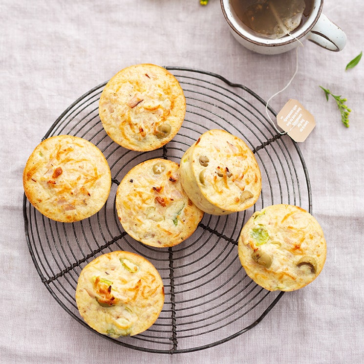 Muffins jambon et olives vertes