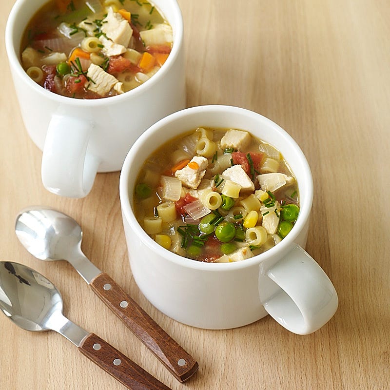 Photo of Super easy chicken noodle soup by WW