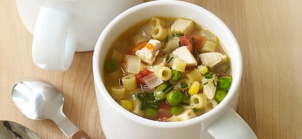 Super easy chicken noodle soup