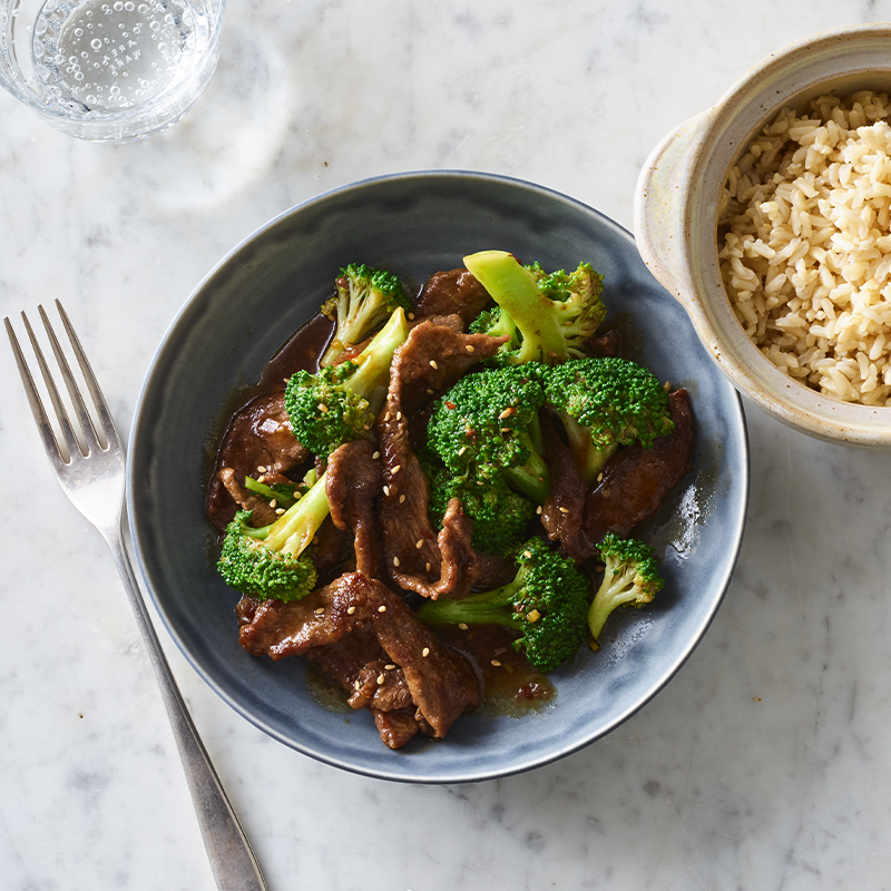 Beef and broccoli stir-fry